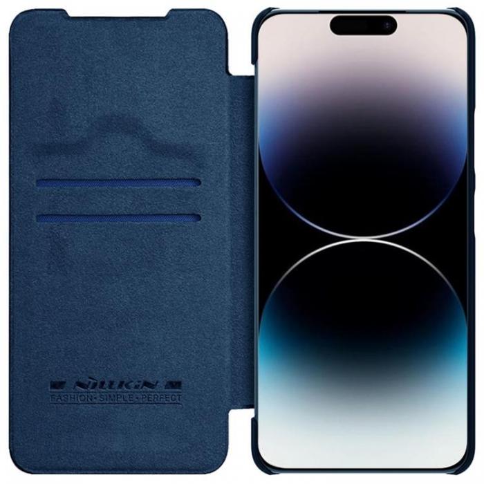 Nillkin - Nillkin iPhone 14 Pro Max Plnboksfodral Qin Pro Lder - Bl