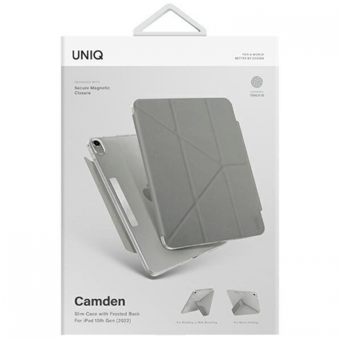 UNIQ - UNIQ iPad 10.9 (2022) Fodral Camden Antimicrobial - Gr