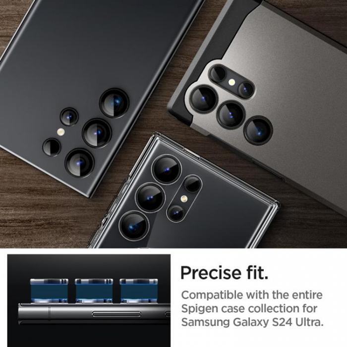 Spigen - [2-Pack] Spigen Galaxy S24 Ultra Kameralinsskydd Hrdat glas EZ-Fit