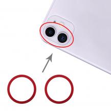 SpareParts - iPhone 11 Kameraring (2-pack) - Röd