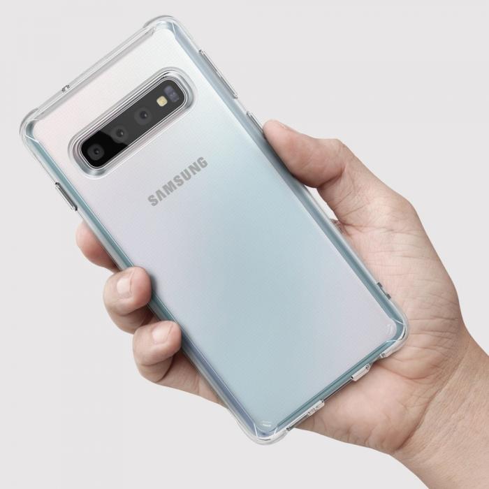 UTGATT4 - Ringke Fusion Shock Absorption Skal till Samsung Galaxy S10 Plus - Grey