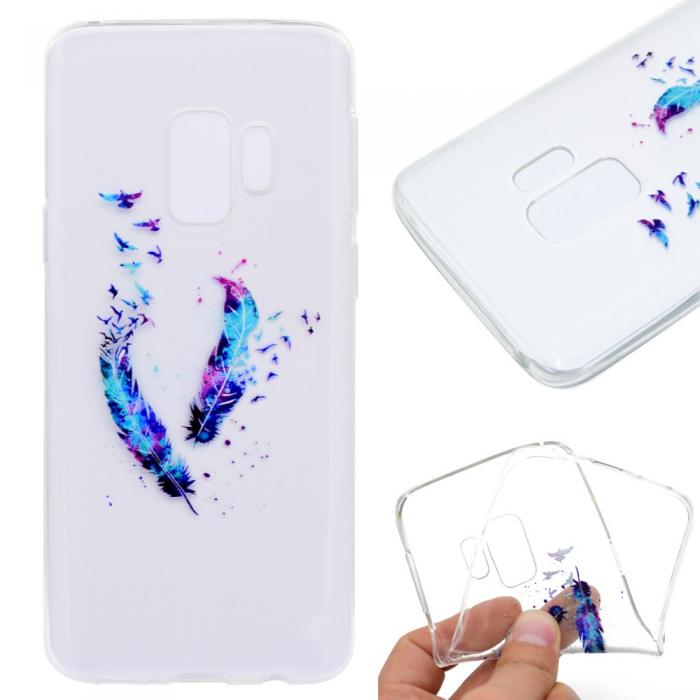 A-One Brand - Flexicase Skal till Samsung Galaxy S9 Plus - Feathers