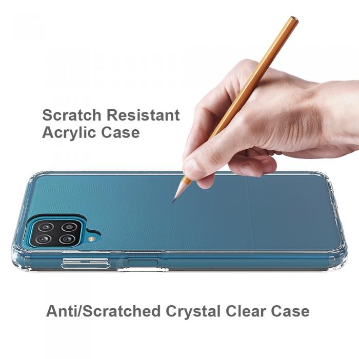A-One Brand - Acrylic TPU Skal Samsung Galaxy A12 - Clear