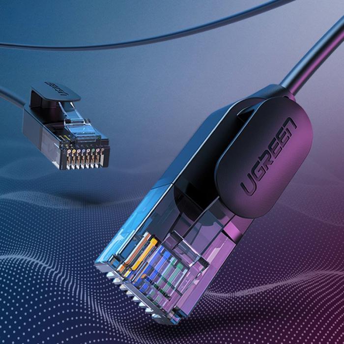 Ugreen - Ugreen Ethernet Kabel RJ45 Cat 6A UTP 1000Mbps 2 m Svart