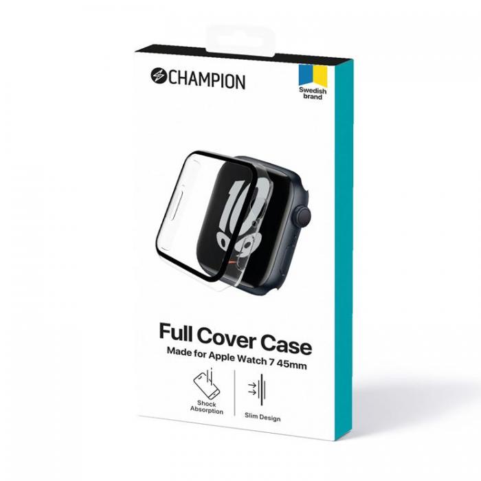 Champion - CHAMPION Full Cover Skal Apple Watch 7 45mm - Transparent