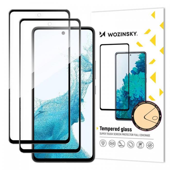 Wozinsky - [2 PACK] Wozinsky Full Glue Hrdat Glas Skrmskydd Galaxy A53 5G - Svart
