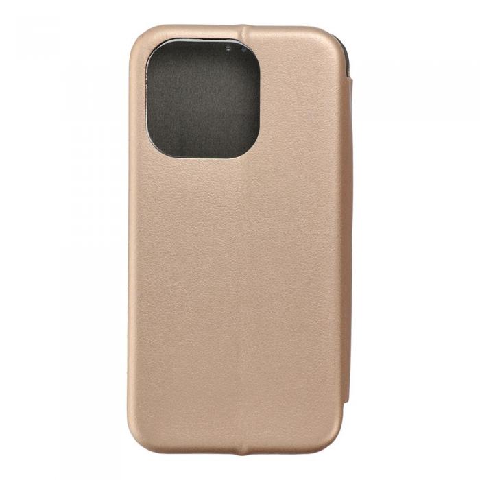 Forcell - Forcell iPhone 14 Pro Plnboksfodral Elegance Guld