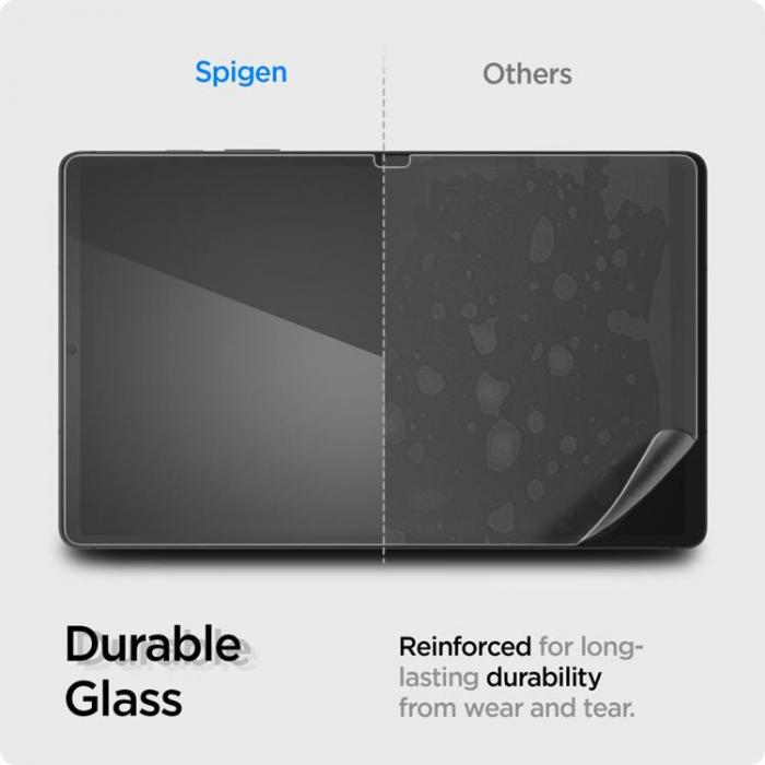 Spigen - Spigen Galaxy Tab S9 FE Fodral Skrmskydd i Hrdat Glas - Clear
