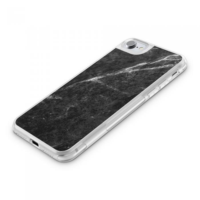 UTGATT5 - Fashion mobilskal till Apple iPhone 7 - Rough black marble