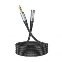 Hoco - Hoco 3.5 mm Ljud Kabel Förlängning Hane Till Hona 1 m - Svart