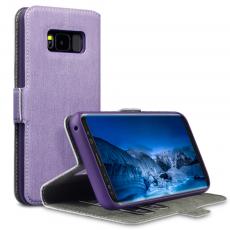 A-One Brand - Slimmat Plånboksfodral till Samsung Galaxy S8 - Lila