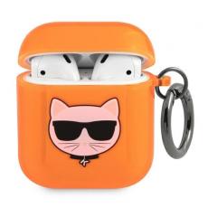 KARL LAGERFELD - Karl Lagerfeld Skal AirPods Choupette - Orange