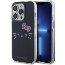 A-One Brand - iPhone 15 Pro Max Mobilskal Hello Kitty IML Kitty Face - Svart