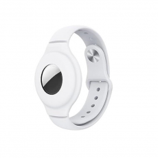 A-One Brand - Airtag Wristband Silikon - Vit