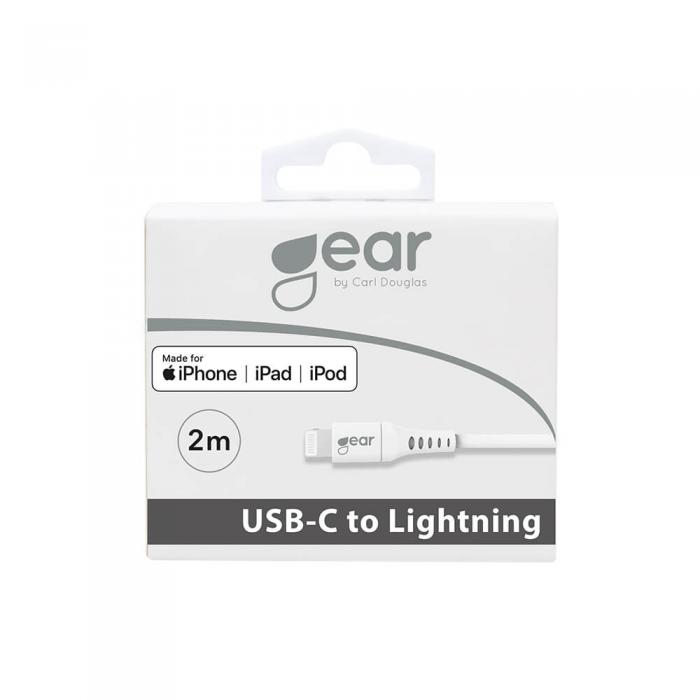 UTGATT1 - GEAR Laddkabel USB-C till Lightning 2m Vit MFI C94