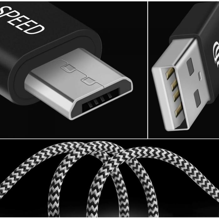 UTGATT4 - Dux Ducis K-ONE Series USB/micro USB Kabel 2.1A 2M Svart