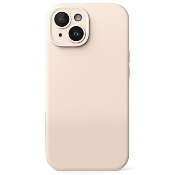 Ringke - Ringke iPhone 15 Mobilskal Magsafe Silikon - Rosa Sand