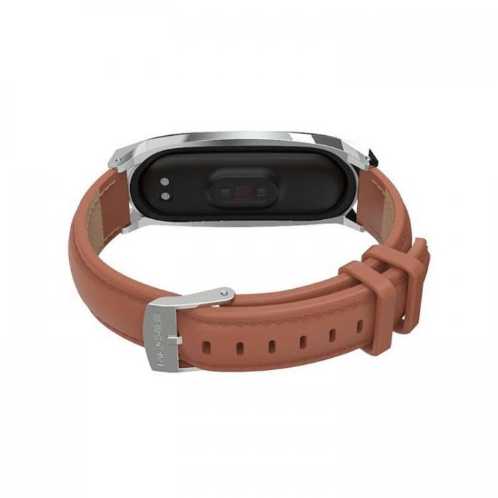 UTGATT - Tech-Protect Xiaomi Mi Smart Band 7 Armband Herms - Brun