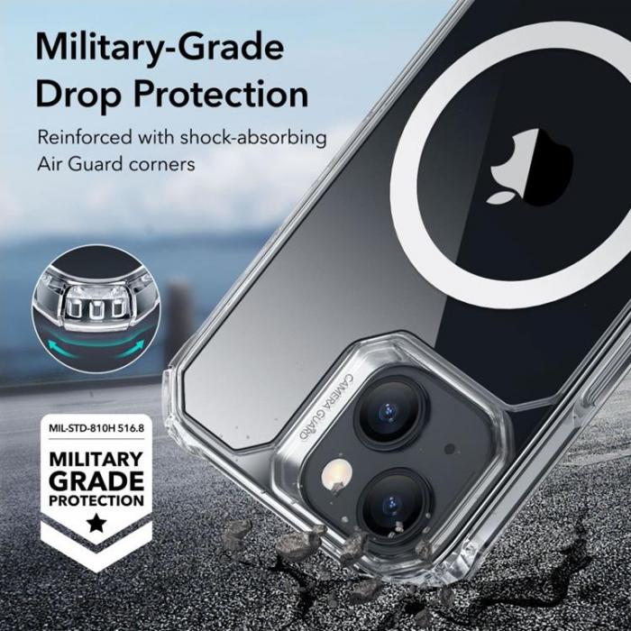 ESR - ESR iPhone 15 Mobilskal Magsafe Air Armor Halolock - Clear