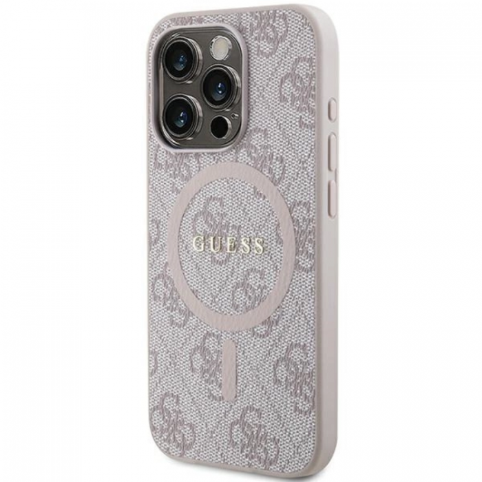 Guess - Guess iPhone 13/13 Pro Mobilskal Magsafe 4G Collection - Rosa