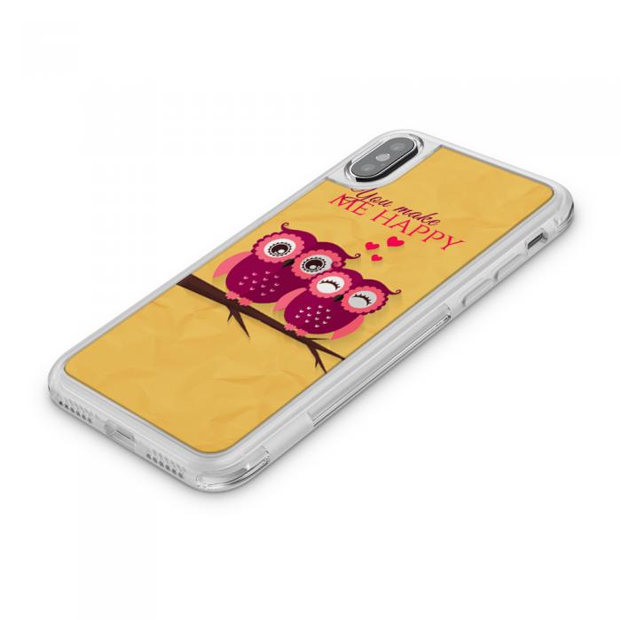 UTGATT5 - Fashion mobilskal till Apple iPhone X - Ugglor - You make me happy