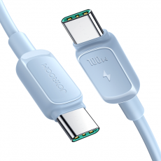 Joyroom - Joyroom USB-C till USB-C Kabel 100W 1.2m - Blå