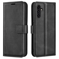 A-One Brand - Galaxy A14 5G/4G Plånboksfodral Calf Flip Folio - Svart