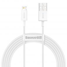 BASEUS - Baseus Superior USB Till Lightning Kabel 2 m - Vit