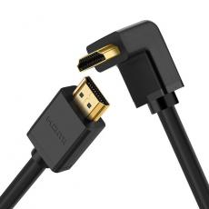 Ugreen - Ugreen Angled HDMI Kabel 90° 4K 2m - Svart