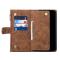 A-One Brand - iPhone 14 Plus Plnboksfodral Flap Zipper Strap - Brun