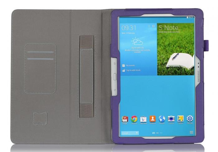 UTGATT4 - Stand Flip Fodral till Samsung Note Pro 12,2 - Tab Pro 12,2 (Lila)