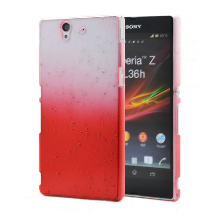 UTGATT4 - Raindrop Baksideskal till Sony Xperia Z (Rd)