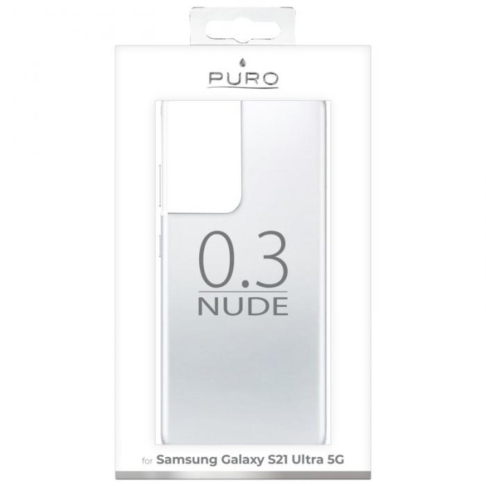 UTGATT1 - Puro Samsung Skal Galaxy S21 Ultra 0,3 Nude Transparent