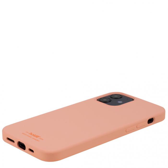 UTGATT5 - Holdit Silikon Skal iPhone 12 Mini - Rosa Peach