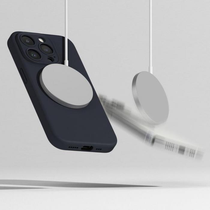 Ringke - Ringke iPhone 15 Pro Mobilskal Magsafe Silikon - Marinbl