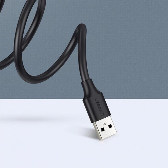 Ugreen - Ugreen Frlngning Kabel USB Hane Till USB Hona 1.5m - Svart