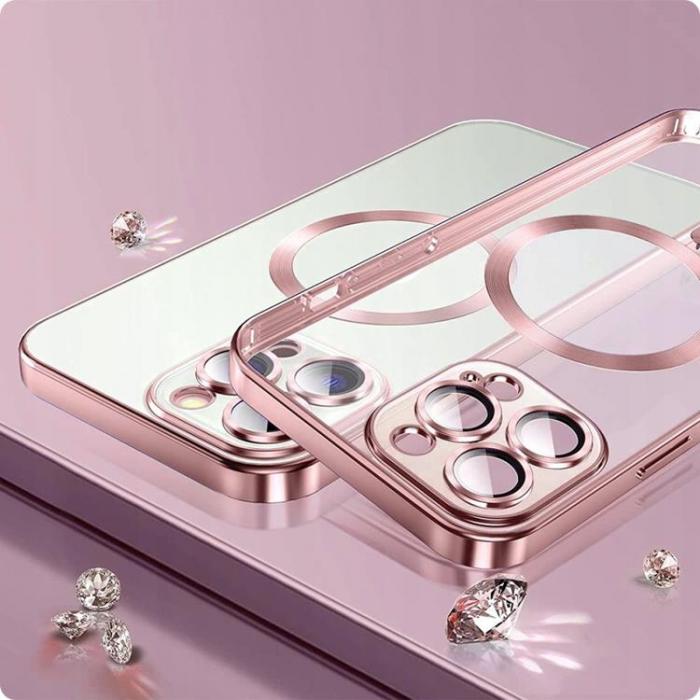 Tech-Protect - Tech-Protect iPhone 13 Mobilskal Magsafe Shine - Roseguld