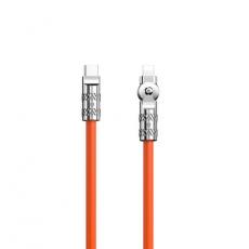 Dudao - Dudao Kablar USB-C Till Lightning (1m) Angled - Orange