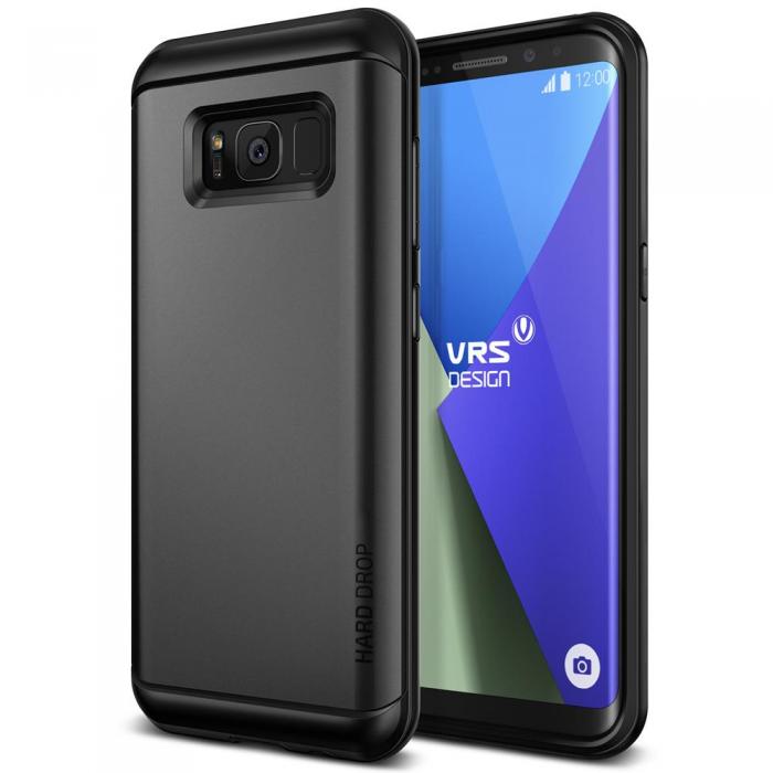 UTGATT5 - Verus Hard Drop Skal till Samsung Galaxy S8 - Dark Silver