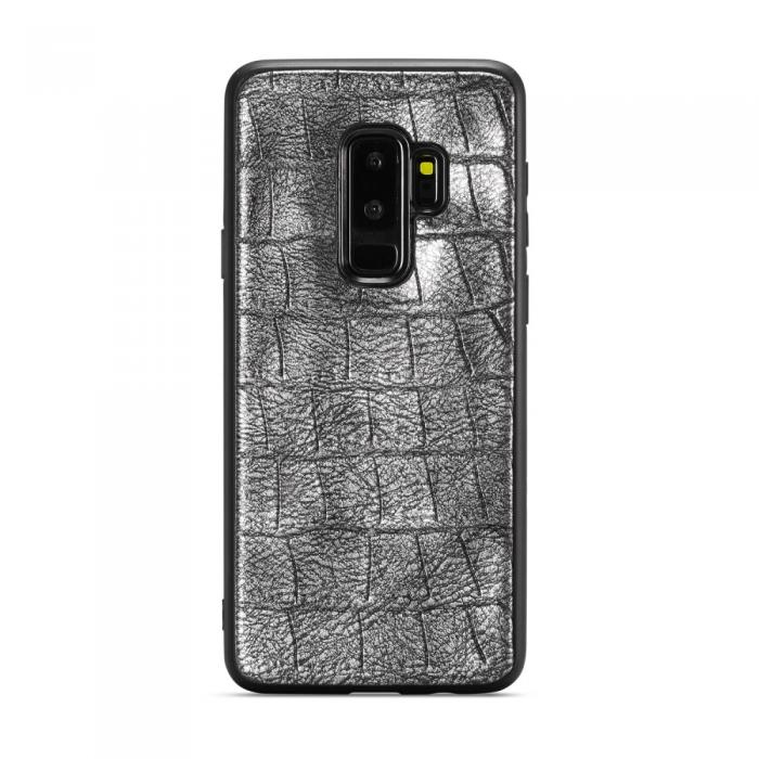 UTGATT4 - WHATIF Croco Plnboksfodral Samsung Galaxy S9 Plus - Svart
