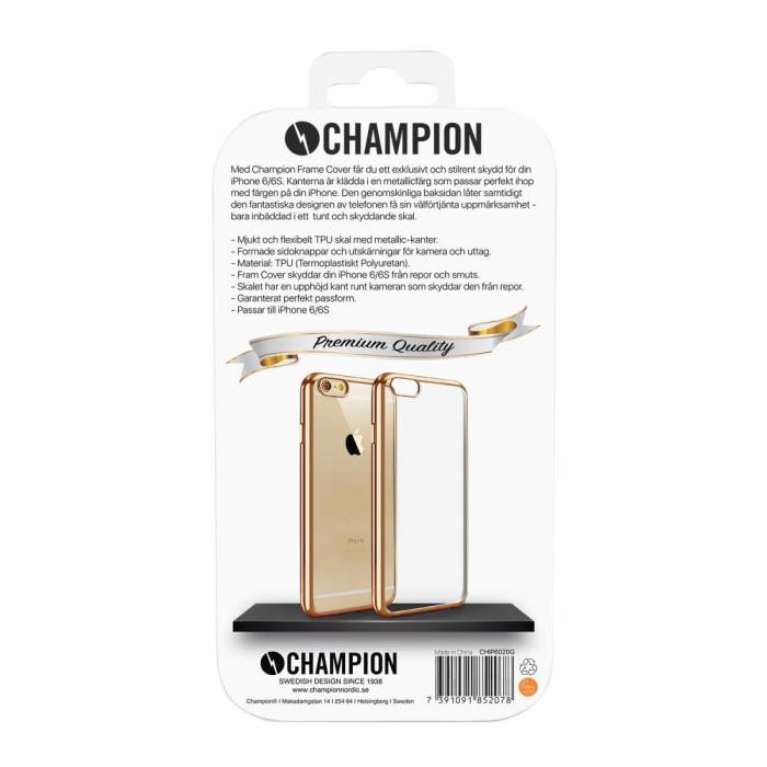 UTGATT5 - Champion Frame skal fr iPhone 6/6S - guld