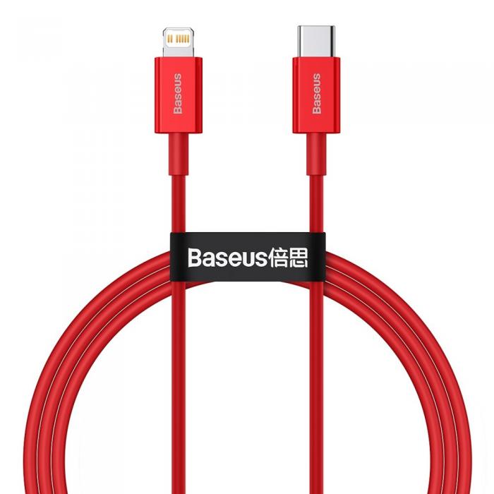 UTGATT5 - Baseus Fast Charging Lightning USB-C Kabel 1 m - Rd