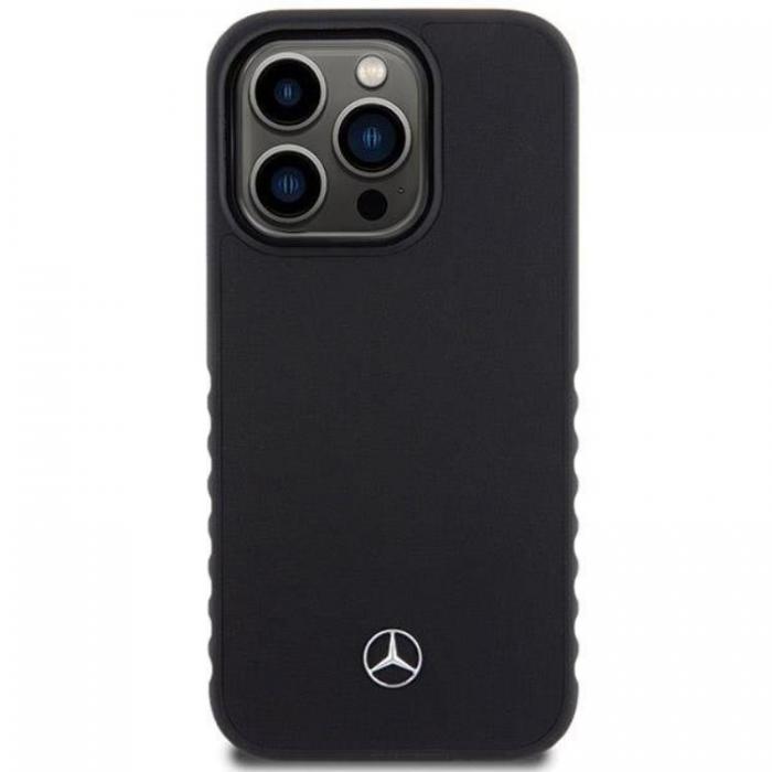 Mercedes - Mercedes iPhone 15 Pro Mobilskal Smooth Lder - Svart