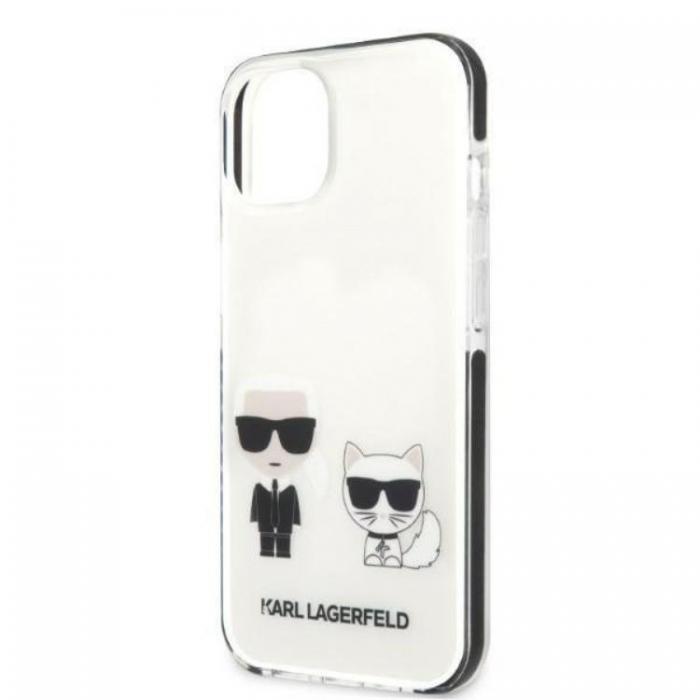 KARL LAGERFELD - Karl Lagerfeld iPhone 13 mini Skal Karl & Choupette - Vit