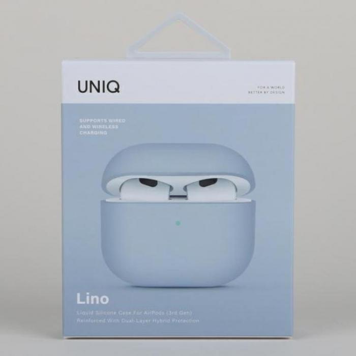 UNIQ - UNIQ AirPods 3 Skal Lino Silicone - Bl