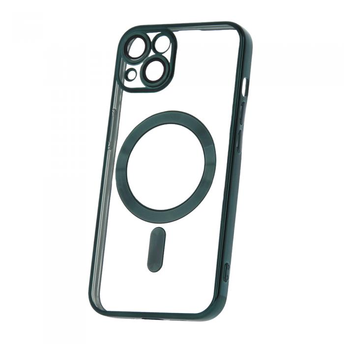 TelForceOne - iPhone 13 Magfodral Grnt Krom Finish Skyddande Stilrent
