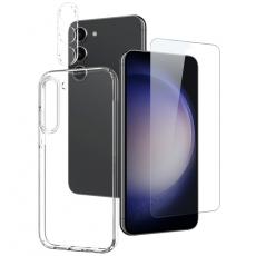 Boom of Sweden - [3-PACK] BOOM Galaxy S23 Plus Skal Kameralinsskydd UV Härdat glas - Clear