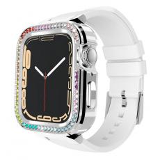KINGXBAR - Kingxbar Apple Watch 7/6/5/4/3/2/SE (41/40/38mm) Armband Starry Strap - Vit