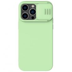 Nillkin - Nillkin iPhone 14 Pro Max Skal CamShield Silky Silicone - Grön