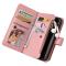 A-One Brand - iPhone 14 Pro Plnboksfodral KT Zipper - Rosa